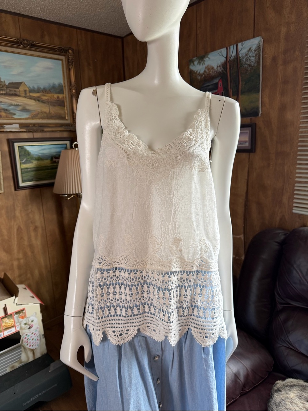 Papillon Boho Lace Camisole Top